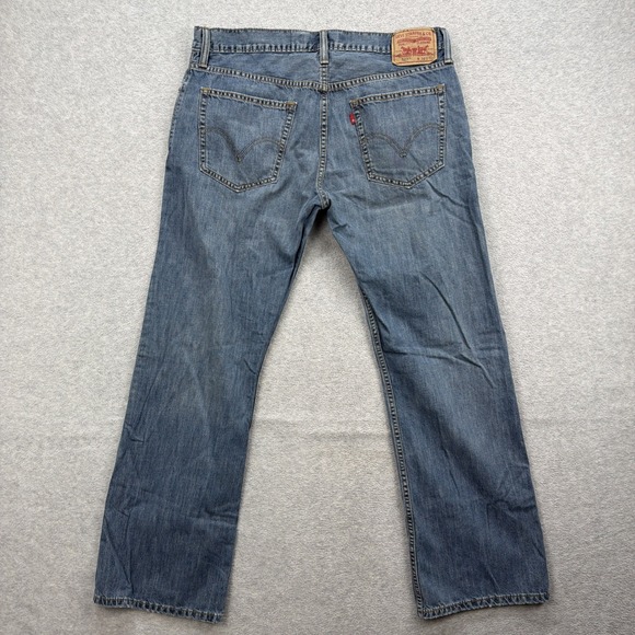 Levis 527 Jeans Mens 36x32 Blue Denim Pants Boot Cut Work Cowboy Western Y2K - Picture 2 of 16